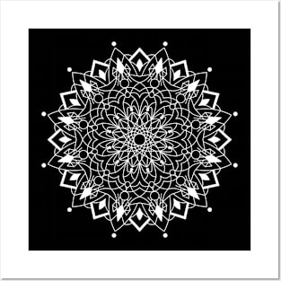 Mandala Flower Posters and Art